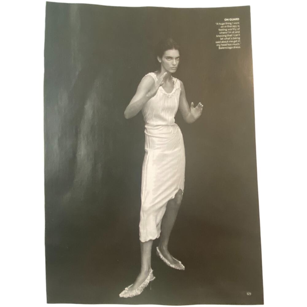 Kendall Jenner in Balenciaga Magazine Print Summer 2024 Frame Ready